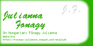 julianna fonagy business card
