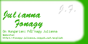 julianna fonagy business card